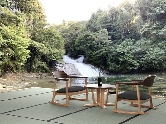 和室椅子テーブル_旅館家具_2人用テーブル, テーブル, ラウンドテーブル_くつろぎ-ラウンドテーブル60-L_八木研_ヤギケン_yagiken