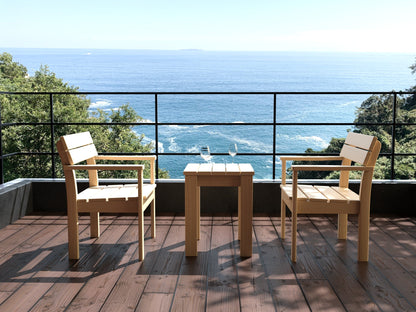 和室椅子テーブル_旅館家具_ダイニングチェア, チェア, ローチェア_ひなた-アームチェア_八木研_ヤギケン_yagiken