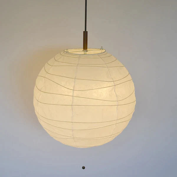 和紙ペンダントライト-和紙照明ペンダント-日本の和紙ランプ-和風ペンダントライト-手作り和紙照明-薄紙ペンダントライト-モダン和紙照明-和紙照明デザイン-伝統的な和紙照明-6畳用照明-2灯ペンダントライト-pn2-48r-ウェーブ-幅48cm-電球別売