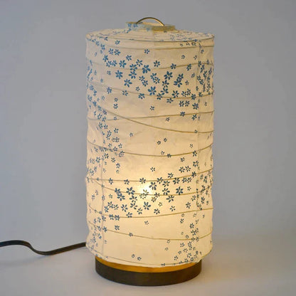 和紙テーブルライト 和紙照明テーブル 日本の和紙ライト 和風テーブルライト 手作り和紙照明 薄紙テーブルライト モダン和紙ライト 和紙ライトデザイン 伝統的な和紙照明 和風照明テーブルライト ステム B-33 花舞藍 白熱電球25W付属