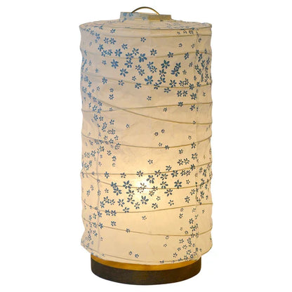 和紙テーブルライト 和紙照明テーブル 日本の和紙ライト 和風テーブルライト 手作り和紙照明 薄紙テーブルライト モダン和紙ライト 和紙ライトデザイン 伝統的な和紙照明 和風照明テーブルライト ステム B-33 花舞藍 白熱電球25W付属