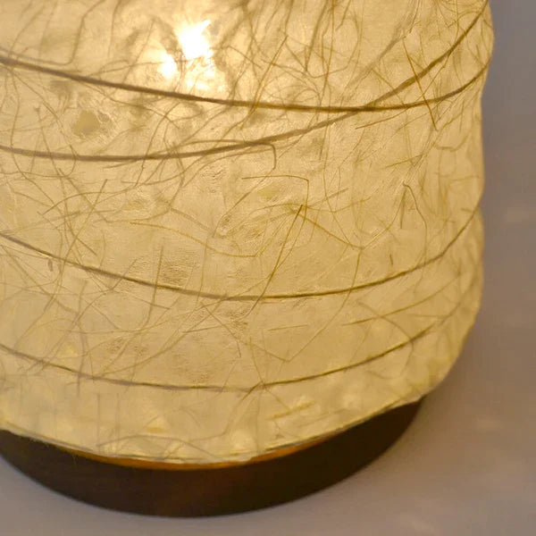 和紙テーブルライト 和紙照明テーブル 日本の和紙ライト 和風テーブルライト 手作り和紙照明 薄紙テーブルライト モダン和紙ライト 和紙ライトデザイン 伝統的な和紙照明 和風照明テーブルライト ステム B-33 麻落水グリーン 白熱電球25W付属