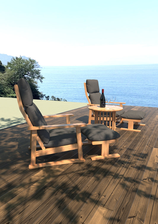 和室椅子テーブル_旅館家具_チェア, モーション機能, ラウンジ, リクライニングチェア, リラックスチェア, ローチェア, 低い椅子, 和室椅子, 宴会場, 広縁, 座面高さ34cm, 旅館客室用椅子, 旅館食堂用, 日本製, 無断階リクライニング, 畳用椅子, 高座椅子, 高齢者用_くつろぎ-リクライニングチェア2_八木研_ヤギケン_yagiken