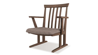 和室椅子テーブル_旅館家具_ダイニングチェア, チェア, ローチェア_たのし-アームチェアH-MB色-UP639_八木研_ヤギケン_yagiken