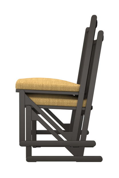 和室椅子テーブル_旅館家具_ダイニングチェア, チェア, ローチェア_しき-和室イスBK色-イエロー_八木研_ヤギケン_yagiken