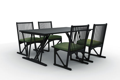 和室椅子テーブル_旅館家具_ダイニングチェア, チェア, ローチェア_しき-和室イスBK色-オリーブ_八木研_ヤギケン_yagiken