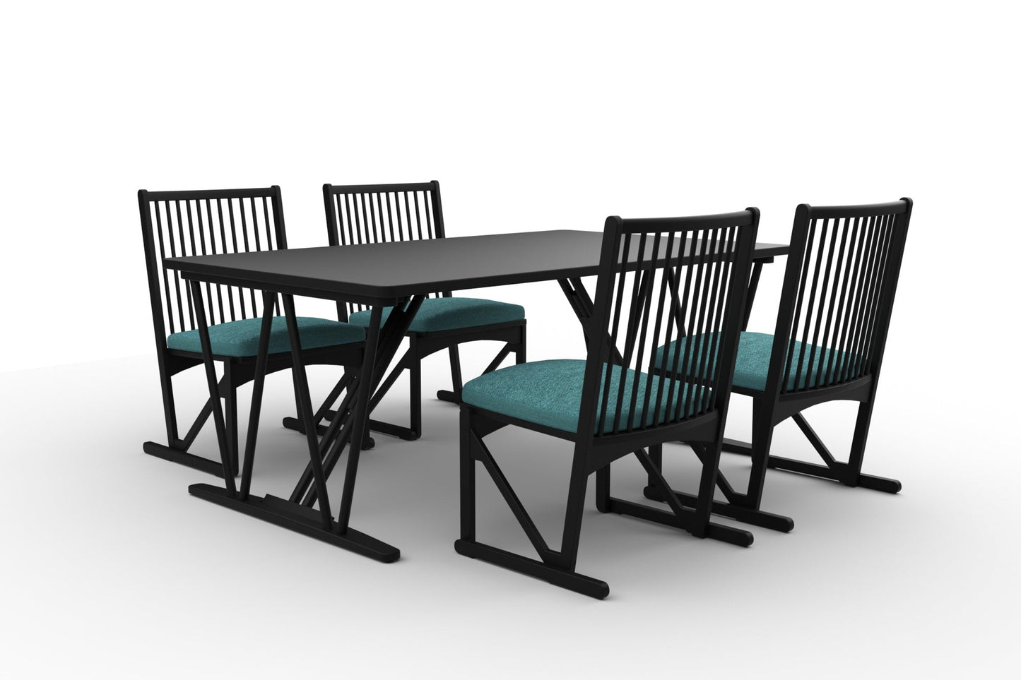 和室椅子テーブル_旅館家具_ダイニングチェア, チェア, ローチェア_しき-和室イスBK色-ヒュアラン_八木研_ヤギケン_yagiken