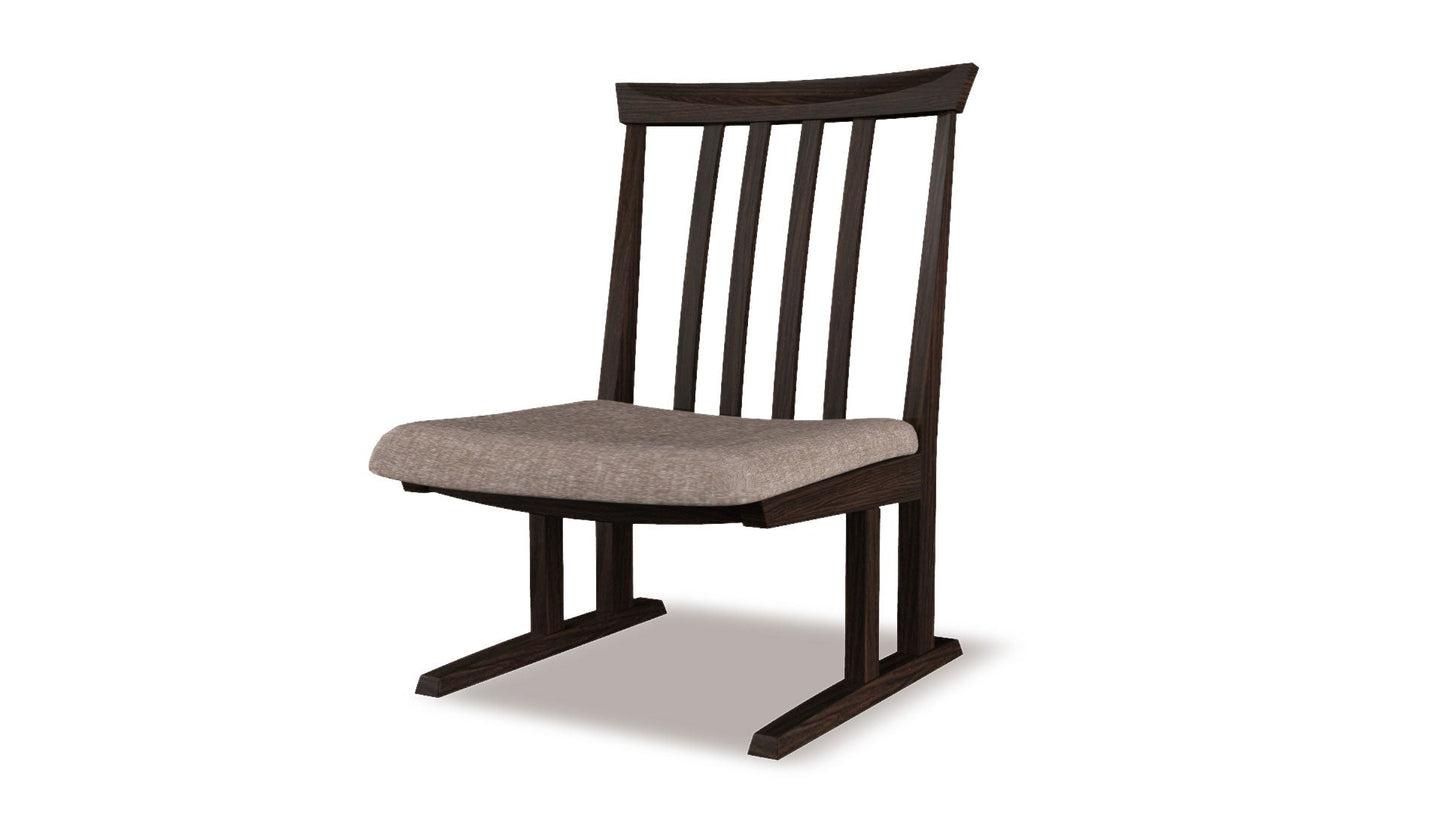 和室椅子テーブル_旅館家具_ダイニングチェア, チェア, ローチェア_たのし-サイドチェアH-DB色-UP639_八木研_ヤギケン_yagiken