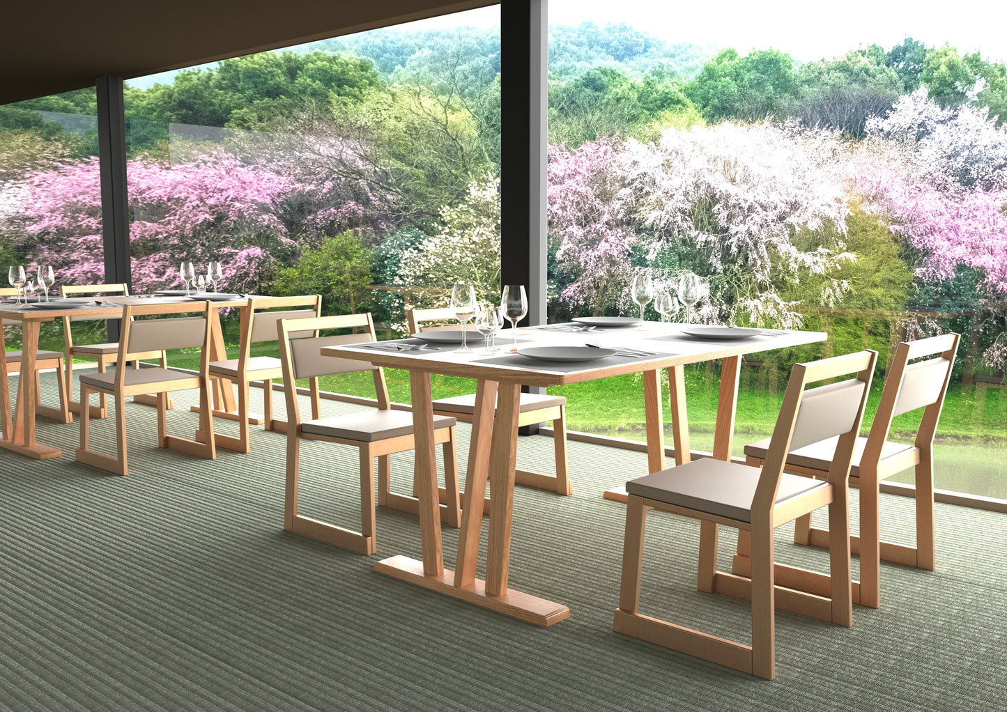 和室椅子テーブル_旅館家具_サイドチェア, ダイニングチェア, チェア_ゆめみ-サイドチェア背張L-NT色_八木研_ヤギケン_yagiken