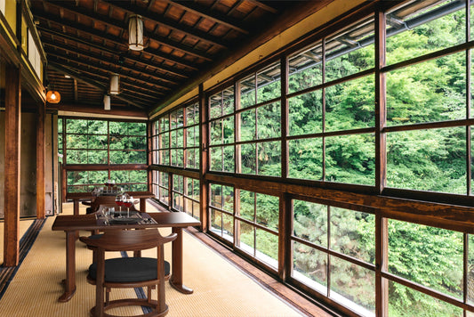 和室椅子テーブル_旅館家具_ダイニングチェア, チェア, ローチェア_まどか-和室低座椅子-φ500-DB色_八木研_ヤギケン_yagiken