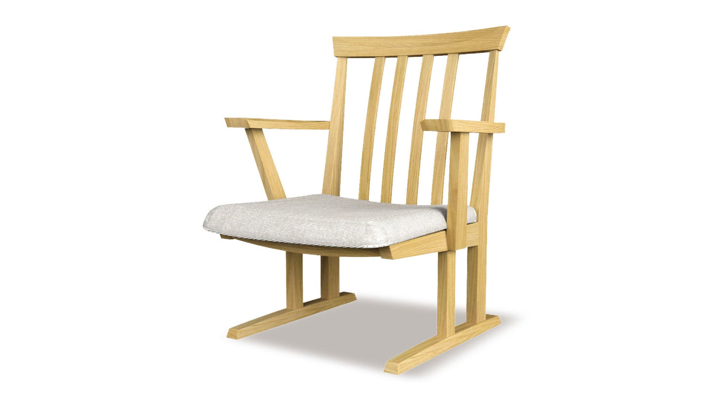 和室椅子テーブル_旅館家具_ダイニングチェア, チェア, ローチェア_たのし-アームチェアH-NT色-UP635_八木研_ヤギケン_yagiken