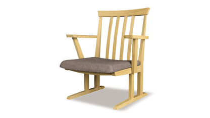 和室椅子テーブル_旅館家具_ダイニングチェア, チェア, ローチェア_たのし-アームチェアH-NT色-UP639_八木研_ヤギケン_yagiken