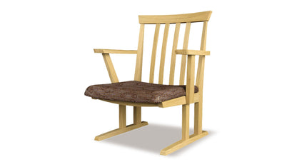 和室椅子テーブル_旅館家具_ダイニングチェア, チェア, ローチェア_たのし-アームチェアH-NT色-テール85_八木研_ヤギケン_yagiken