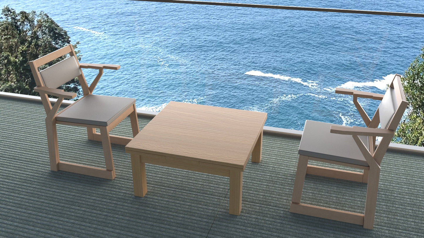 和室椅子テーブル_旅館家具_サイドチェア, ダイニングチェア, チェア_ゆめみ-サイドチェア背張L-NT色_八木研_ヤギケン_yagiken