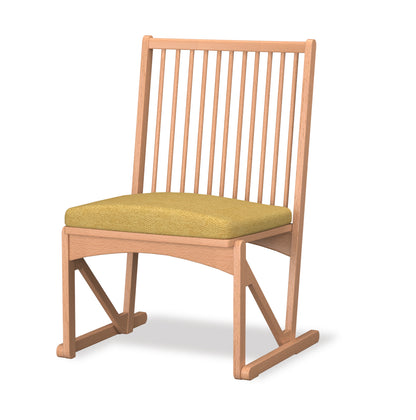 和室椅子テーブル_旅館家具_ダイニングチェア, チェア, ローチェア_しき-和室イスNT色-イエロー_八木研_ヤギケン_yagiken