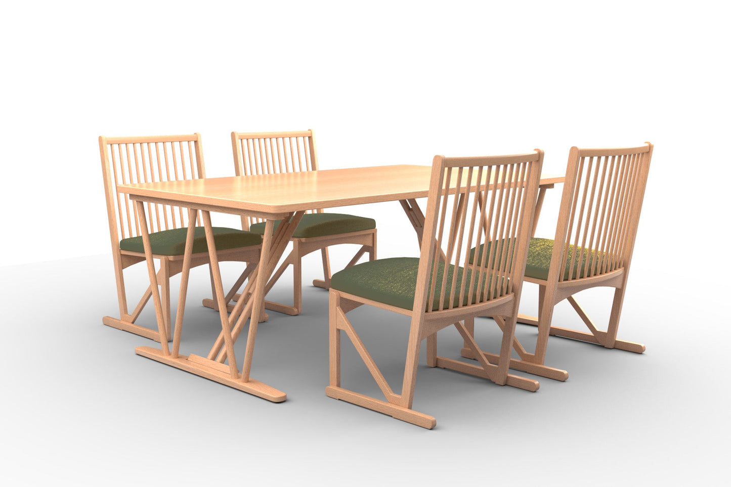 和室椅子テーブル_旅館家具_ダイニングチェア, チェア, ローチェア_しき-和室イスNT色-オリーブ_八木研_ヤギケン_yagiken