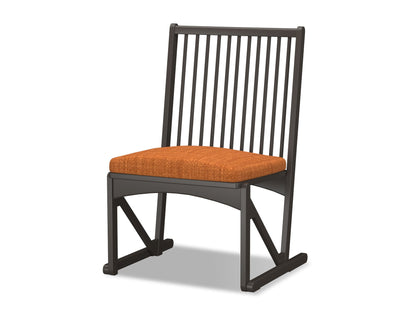 和室椅子テーブル_旅館家具_ダイニングチェア, チェア, ローチェア_しき-和室イスBK色-オレンジ_八木研_ヤギケン_yagiken