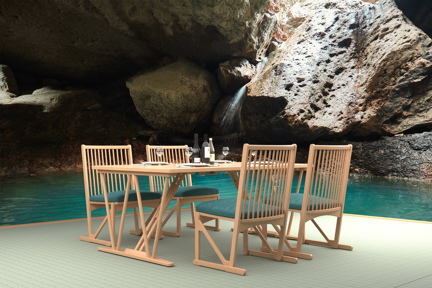 和室椅子テーブル_旅館家具_ダイニングチェア, チェア, ローチェア_しき-和室イスBK色-ヒュアラン_八木研_ヤギケン_yagiken