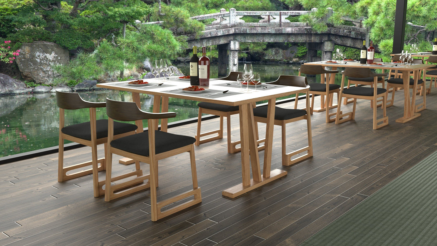 和室椅子テーブル_旅館家具_アームチェア, ダイニングチェア, チェア_くつろぎ-チェア3-walnut-H_八木研_ヤギケン_yagiken