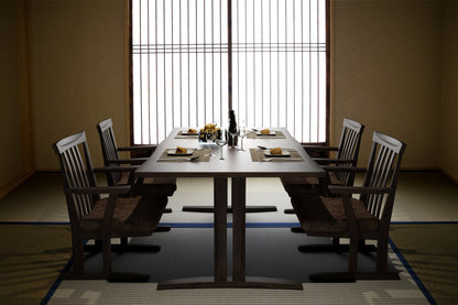 和室椅子テーブル_旅館家具_ダイニングチェア, チェア, ローチェア_たのし-サイドチェアH-NT色-UP639_八木研_ヤギケン_yagiken