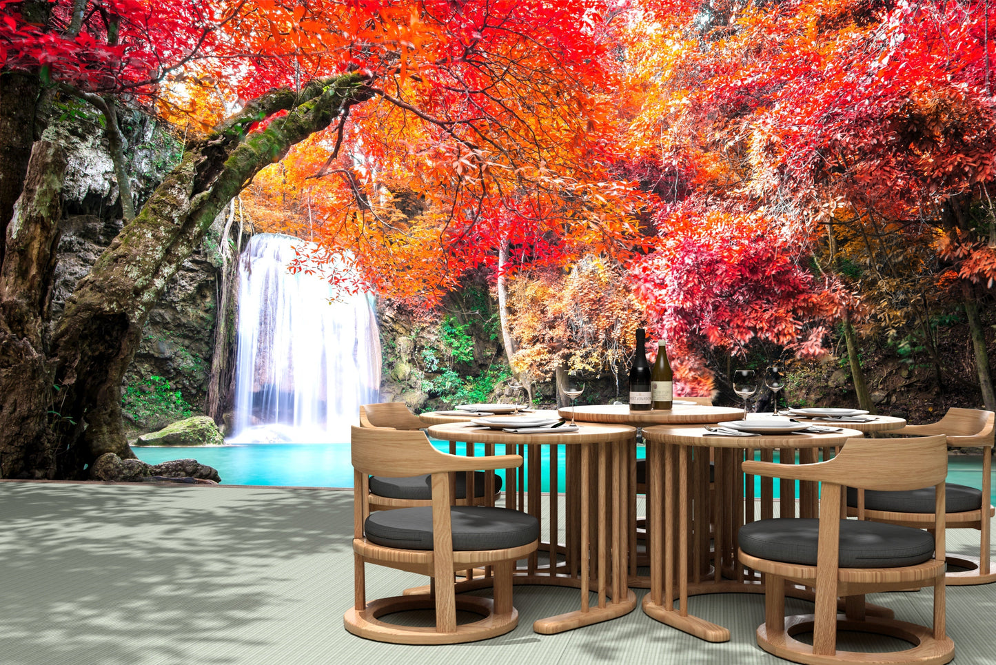 和室椅子テーブル_旅館家具_ダイニングチェア, チェア, ローチェア_まどか-和室低座椅子-φ450-NT色_八木研_ヤギケン_yagiken