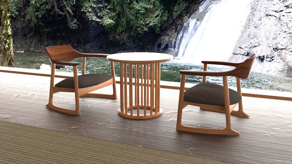和室椅子テーブル_旅館家具_アームチェア, チェア, フロアチェア_くつろぎ-フロアチェア2_八木研_ヤギケン_yagiken