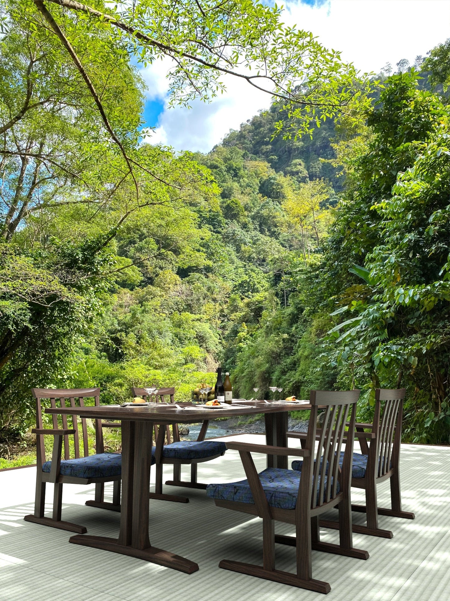 和室椅子テーブル_旅館家具_ダイニングチェア, チェア, ローチェア_たのし-サイドチェアH-NT色-UP635_八木研_ヤギケン_yagiken