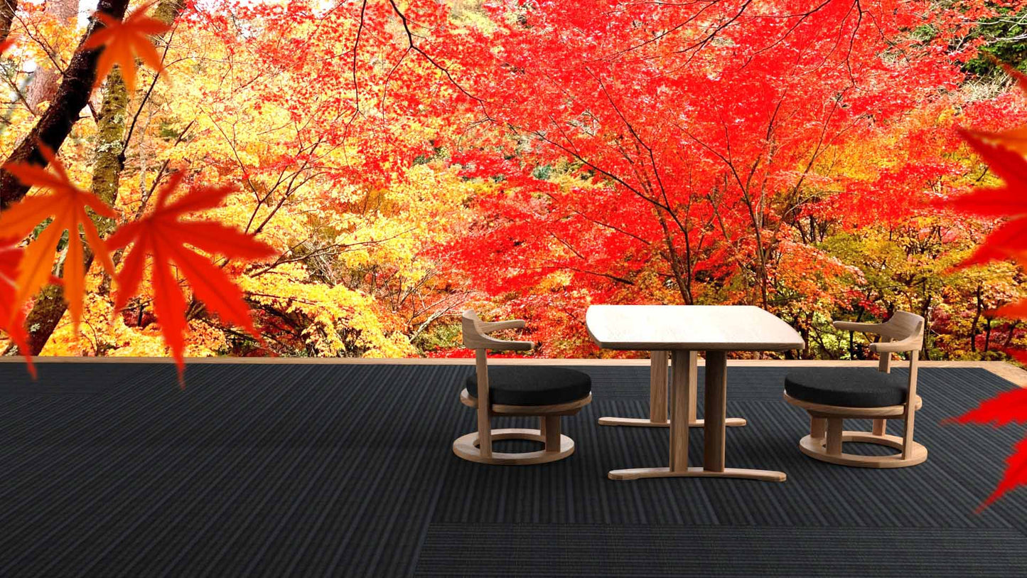 和室椅子テーブル_旅館家具_テーブル, ローテーブル_まどか-和室机1000-800-Oak-NT色_八木研_ヤギケン_yagiken