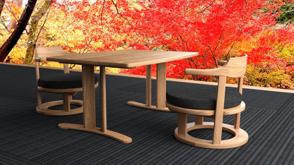 和室椅子テーブル_旅館家具_テーブル, ローテーブル_まどか-和室机1000-800-Oak-NT色_八木研_ヤギケン_yagiken