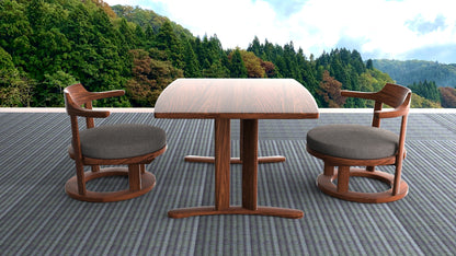 和室椅子テーブル_旅館家具_ダイニングチェア, チェア, ローチェア_まどか-和室低座椅子-φ450-NT色_八木研_ヤギケン_yagiken