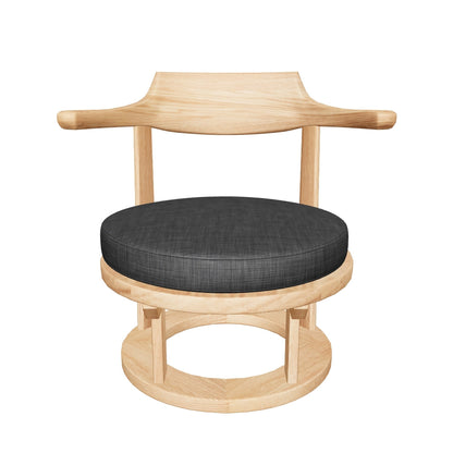 和室椅子テーブル_旅館家具_ダイニングチェア, チェア, ローチェア_まどか-和室低座椅子-φ450-NT色_八木研_ヤギケン_yagiken