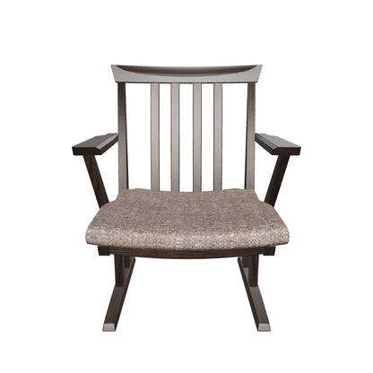 和室椅子テーブル_旅館家具_ダイニングチェア, チェア, ローチェア_たのし-アームチェアH-DB色-UP639_八木研_ヤギケン_yagiken