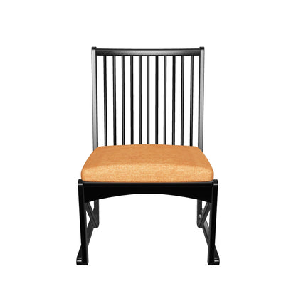 和室椅子テーブル_旅館家具_ダイニングチェア, チェア, ローチェア_しき-和室イスBK色-オレンジ_八木研_ヤギケン_yagiken