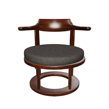 和室椅子テーブル_旅館家具_ダイニングチェア, チェア, ローチェア_まどか-高座椅子-470-DB色_八木研_ヤギケン_yagiken