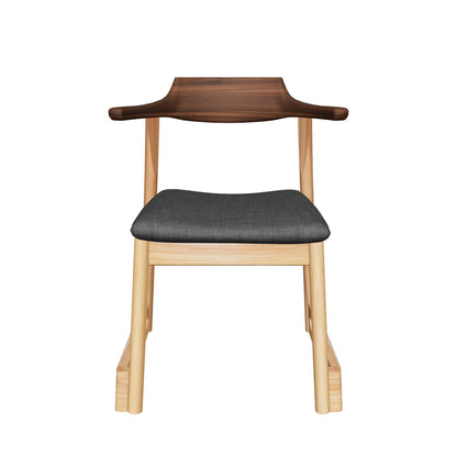 和室椅子テーブル_旅館家具_アームチェア, ダイニングチェア, チェア_くつろぎ-チェア3-walnut-H_八木研_ヤギケン_yagiken