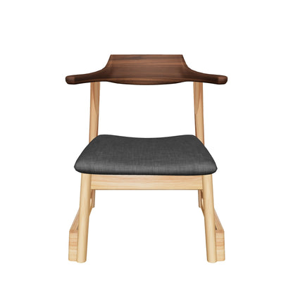 和室椅子テーブル_旅館家具_アームチェア, ダイニングチェア, チェア_くつろぎ-チェア3-walnut-L_八木研_ヤギケン_yagiken